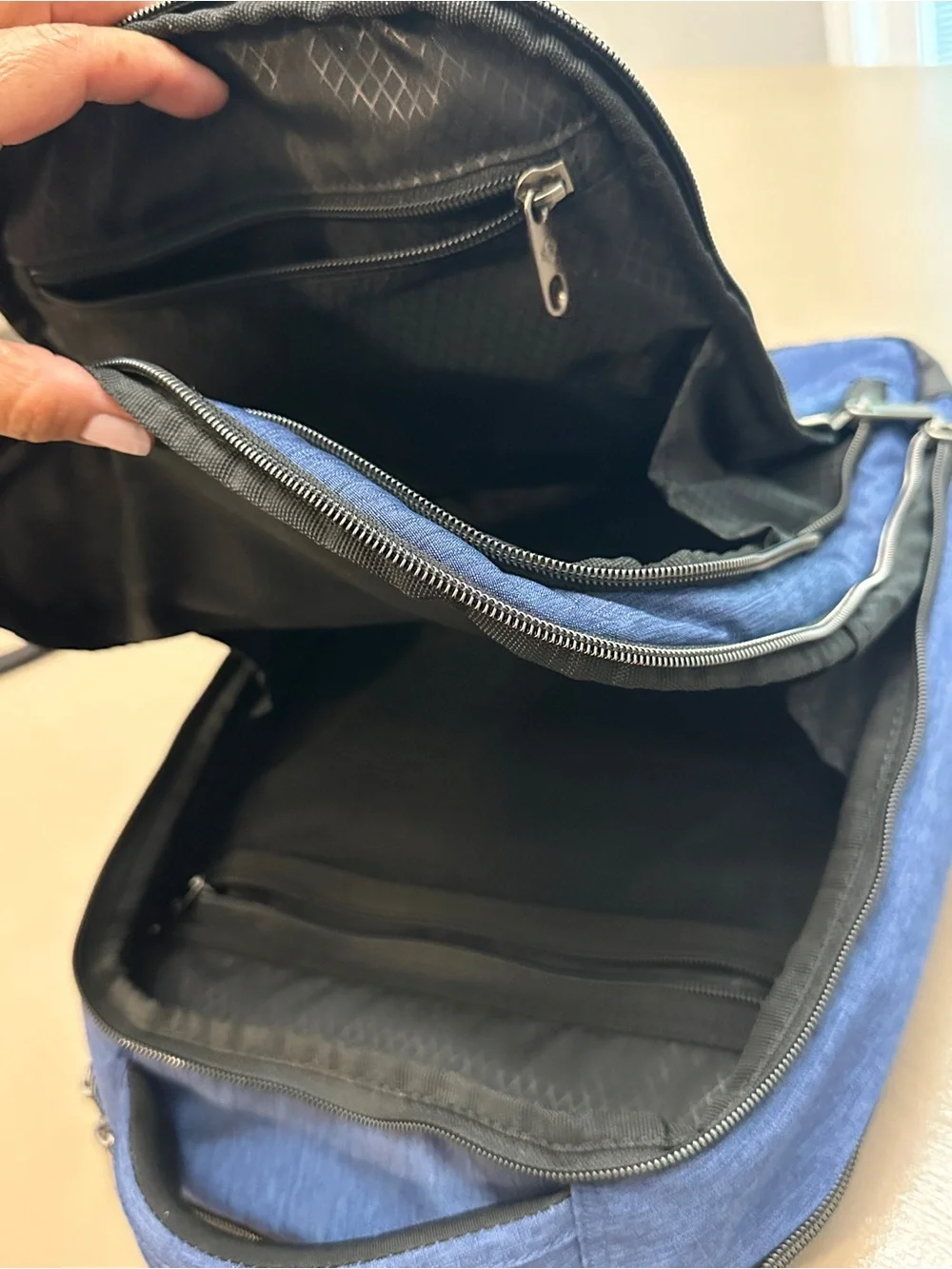 Samsonite Modern Utility Small Laptop Backpack Blue Heather Travel College Bag⁠